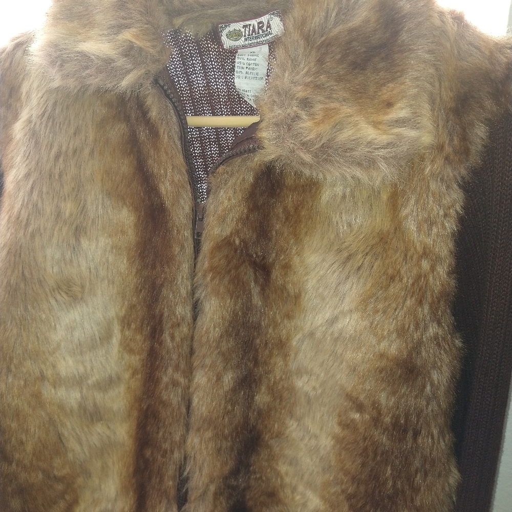 Faux Fur Sweater